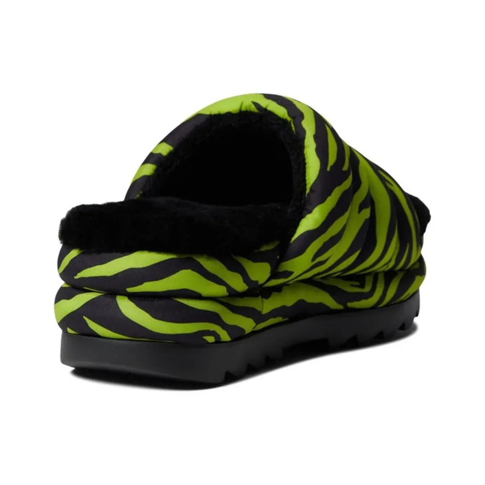 Ugg Maxi Slide Tiger Print Slipper Slide Sandals in Key Lime